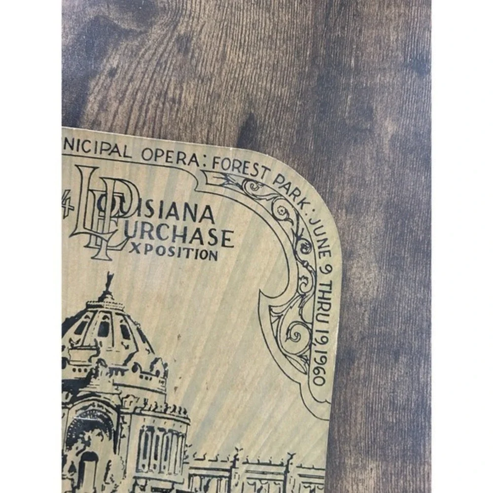 RARE Antique Advertising Hand Fan Flanagan Insurance Russel‎ Springs KY Boy Fish